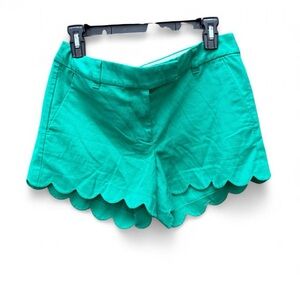 J. Crew‎ scalloped preppy Green Women's Shorts Womens 6